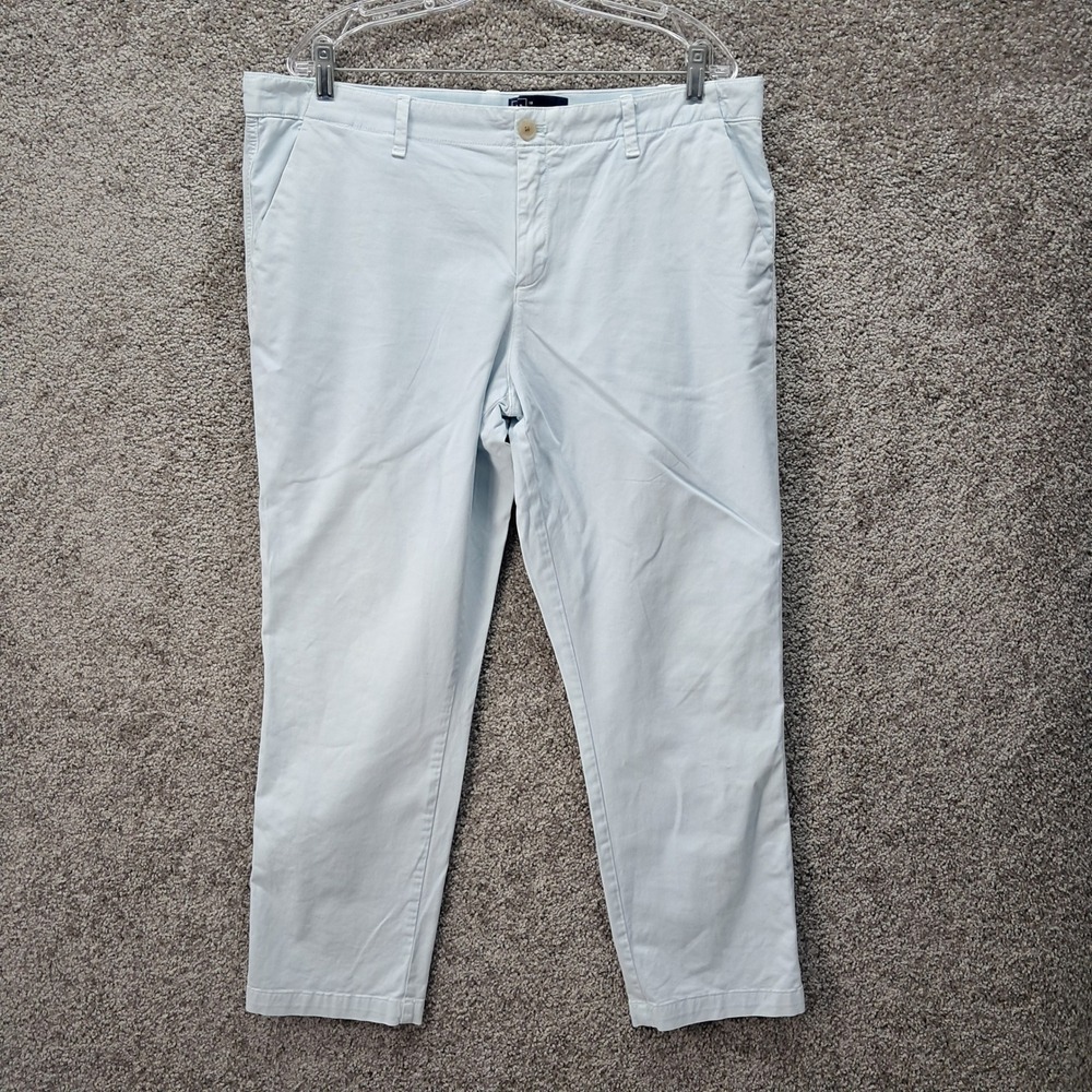 Gap Womens Light Blue Girlfriend Chino Pants Size 16‎ Pastel Stretch Trousers